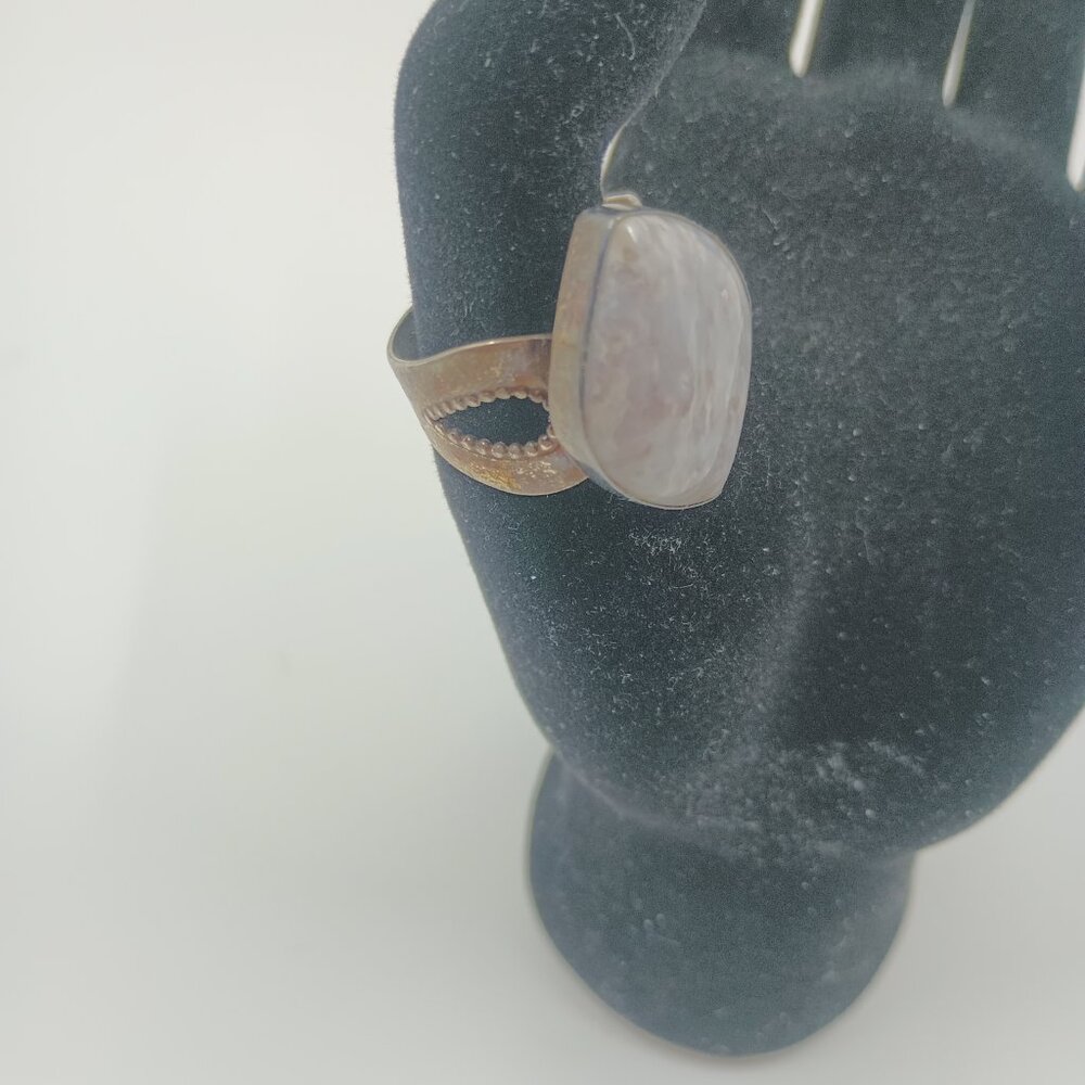 Vintage Jay King Sterling Silver Agate Ring.Size 10 - Picture 5 of 5